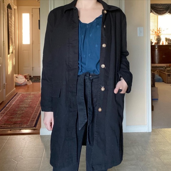 Long Black Jacket - Picture 3 of 5